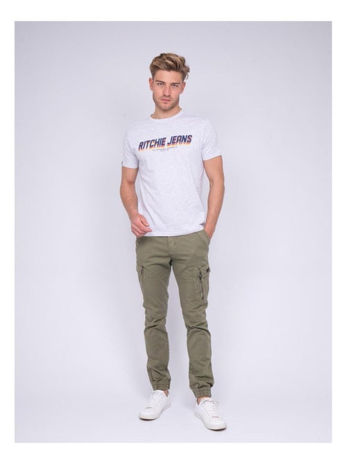 T-shirt col rond pur coton NOHAN - Kiabi