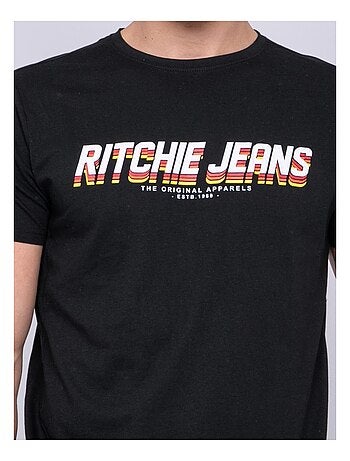 T-shirt col rond pur coton NOHAN