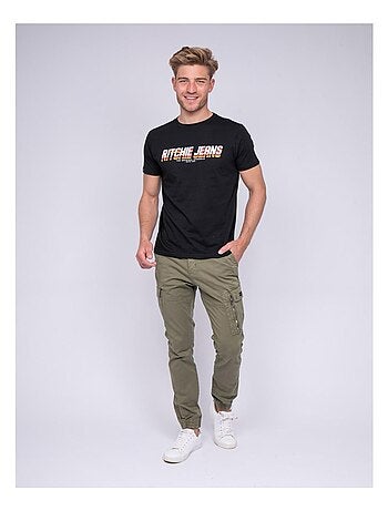 T-shirt col rond pur coton NOHAN