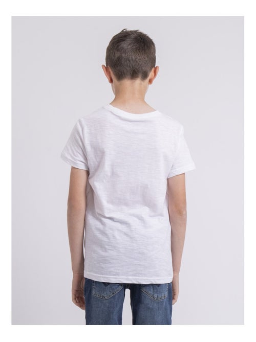 T-shirt col rond pur coton NOTELOX garçon - Kiabi