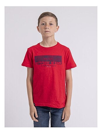 T-shirt col rond pur coton NOTELOX garçon
