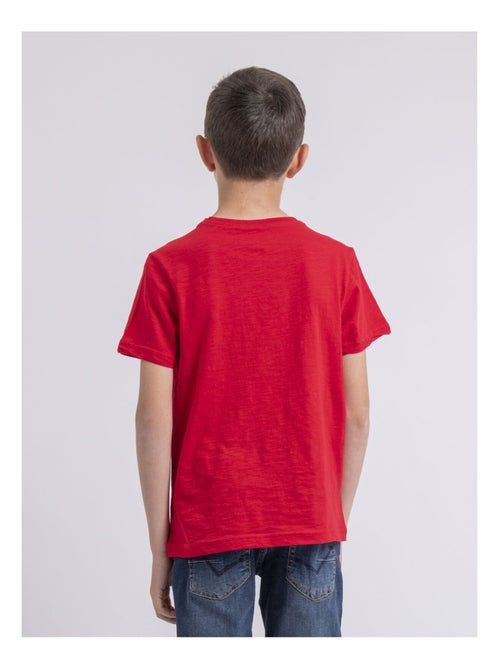 T-shirt col rond pur coton NOTELOX garçon - Kiabi