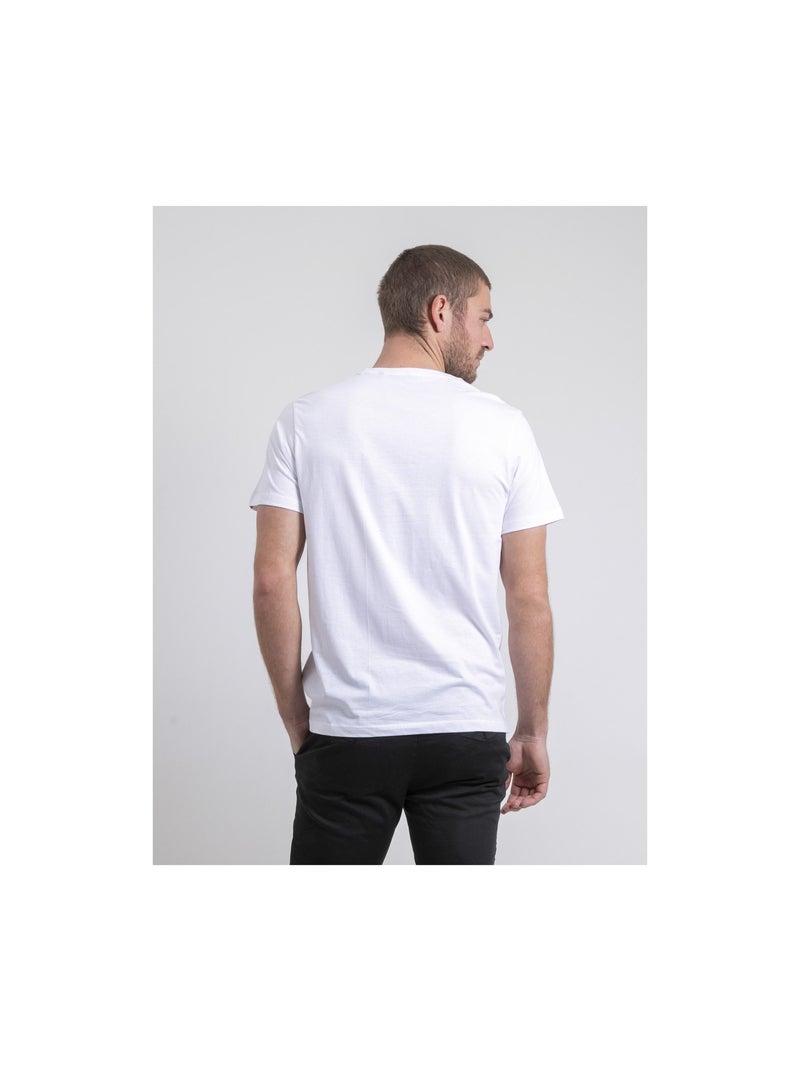 T-shirt col rond pur coton NOUKIWI Blanc - Kiabi
