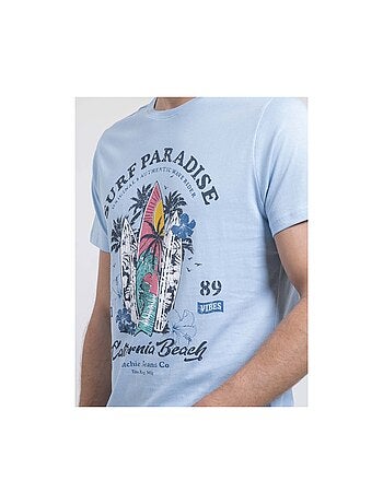 T-shirt col rond pur coton NOUKIWI