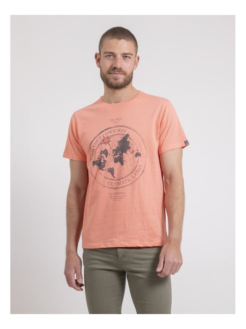 T-shirt col rond pur coton NOULAME - Kiabi