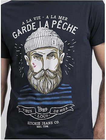 T-shirt col rond pur coton NOULANDY