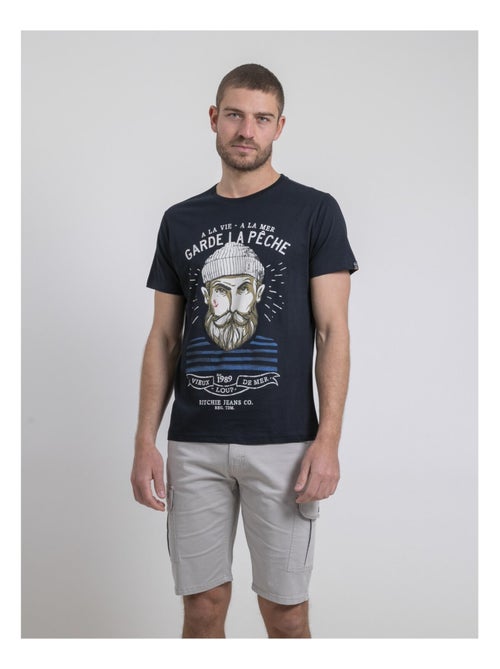 T-shirt col rond pur coton NOULANDY - Kiabi