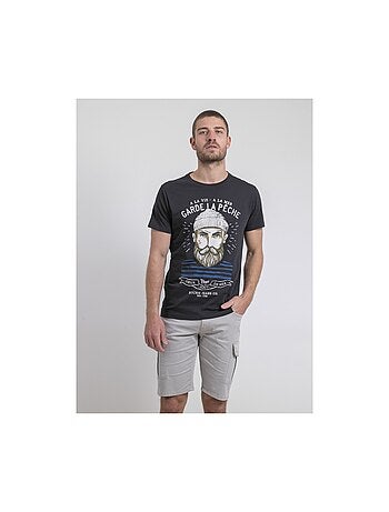 T-shirt col rond pur coton NOULANDY