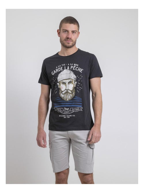 T-shirt col rond pur coton NOULANDY - Kiabi