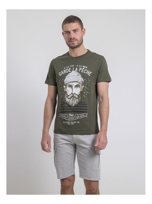T-shirt col rond pur coton NOULANDY - Kiabi