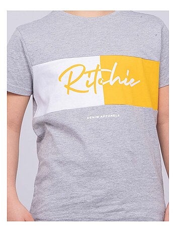 T-shirt col rond pur coton NOWARE garçon