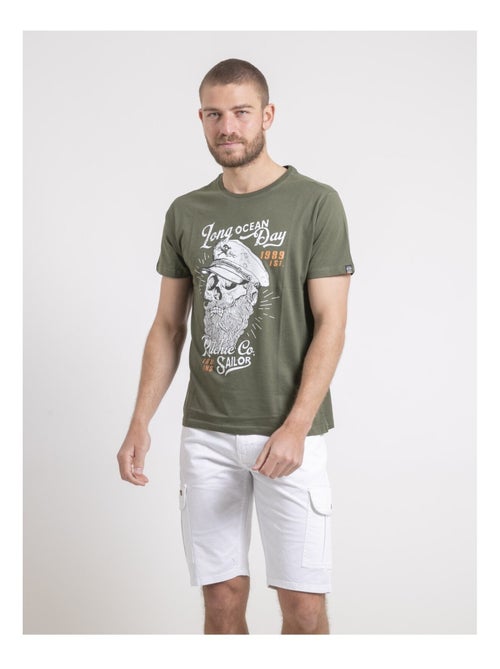 T-shirt col rond pur coton NUBENOIT - Kiabi