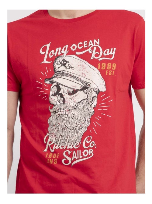 T-shirt col rond pur coton NUBENOIT - Kiabi