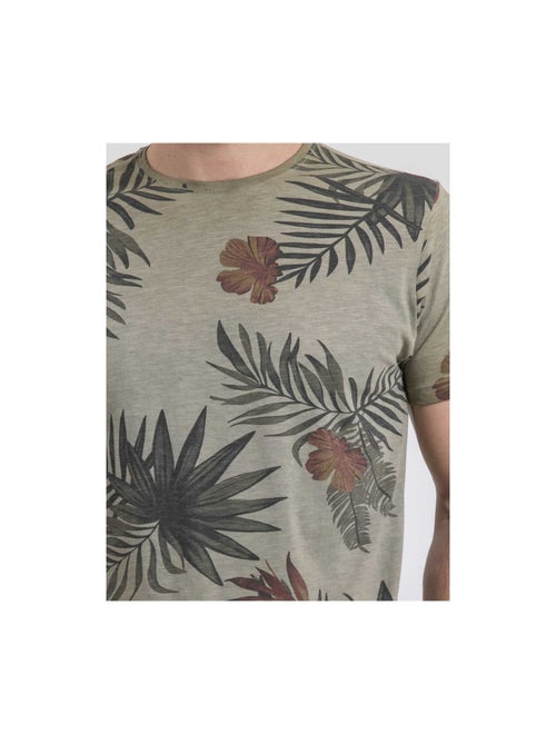 T-shirt col rond pur coton NULOGAN - Kiabi