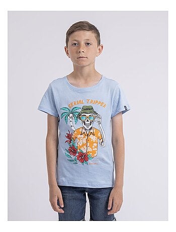 T shirt col rond pur coton NULRIK garçon