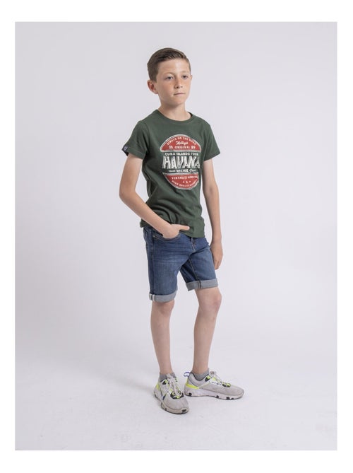 T-shirt col rond pur coton NUMATIS garçon - Kiabi