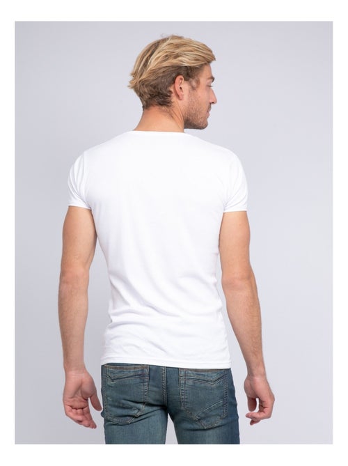 T-shirt col rond pur coton organique WARRY - Kiabi