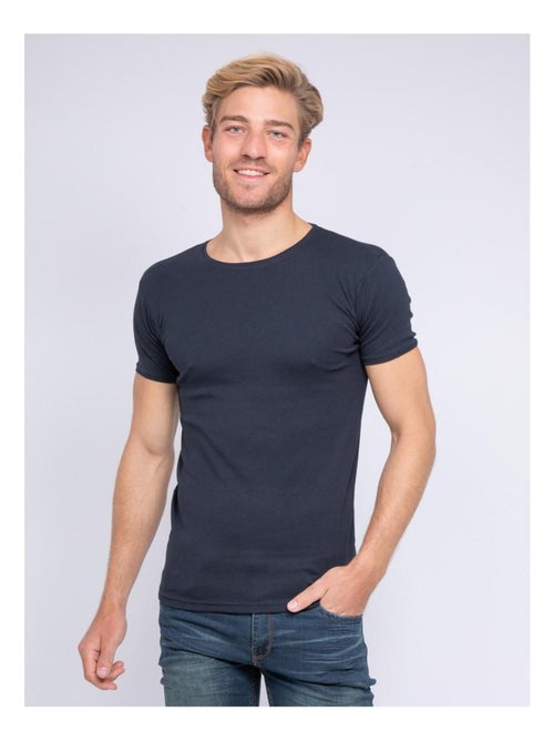 T-shirt col rond pur coton organique WARRY - Kiabi