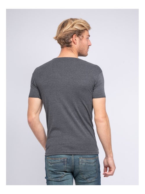 T-shirt col rond pur coton organique WARRY - Kiabi