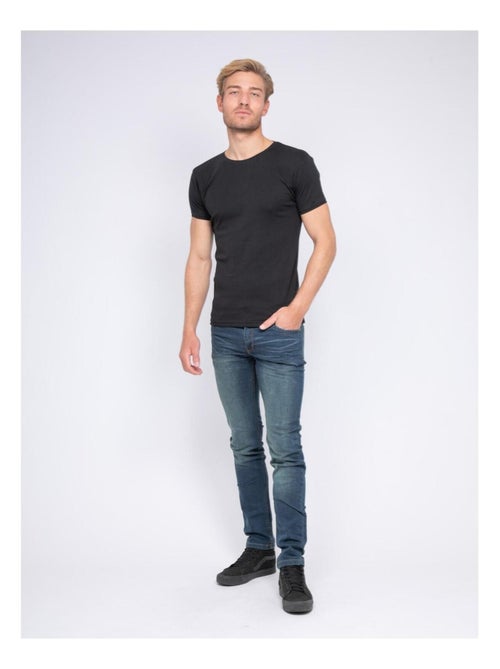 T-shirt col rond pur coton organique WARRY - Kiabi