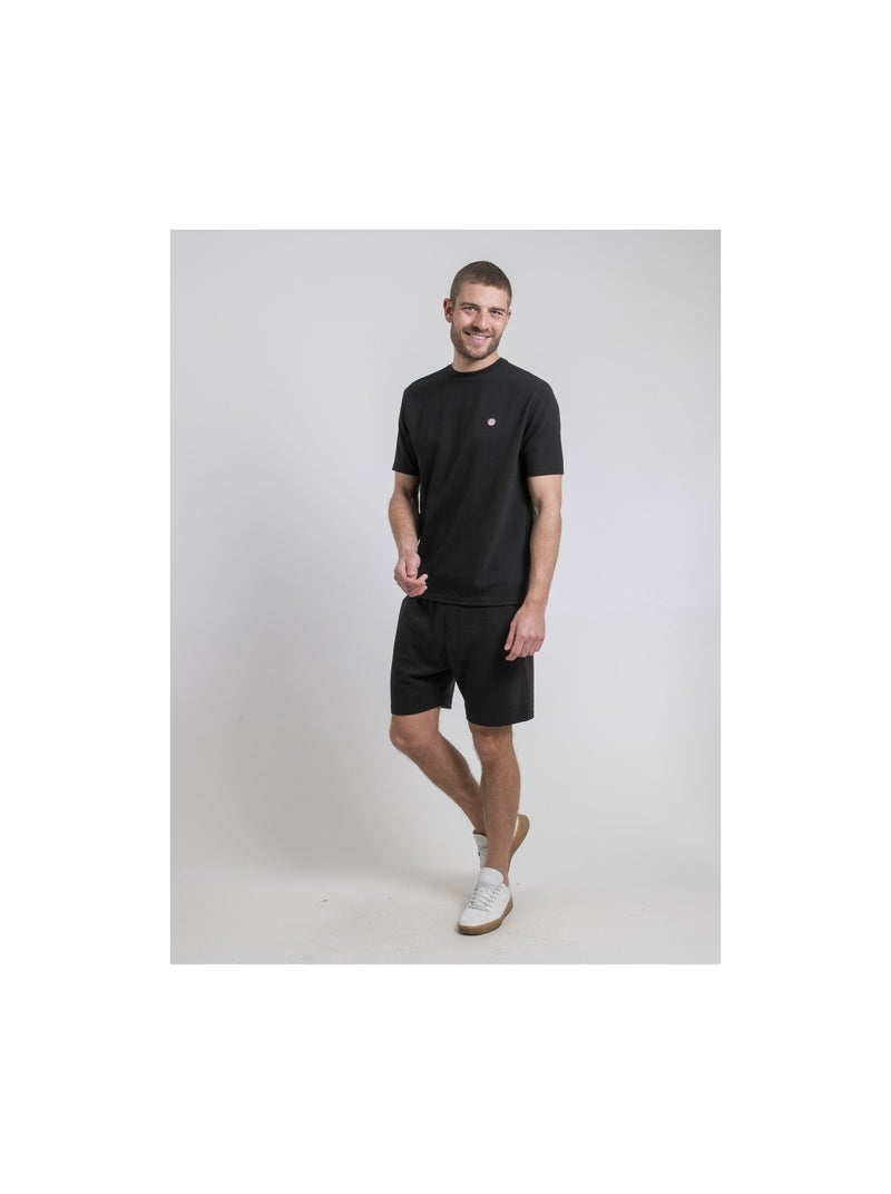 T-shirt col rond pur coton oversize NEWAX Noir - Kiabi
