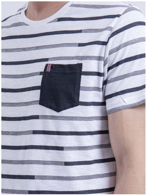 T-shirt col rond rayé NIRABEL - Kiabi