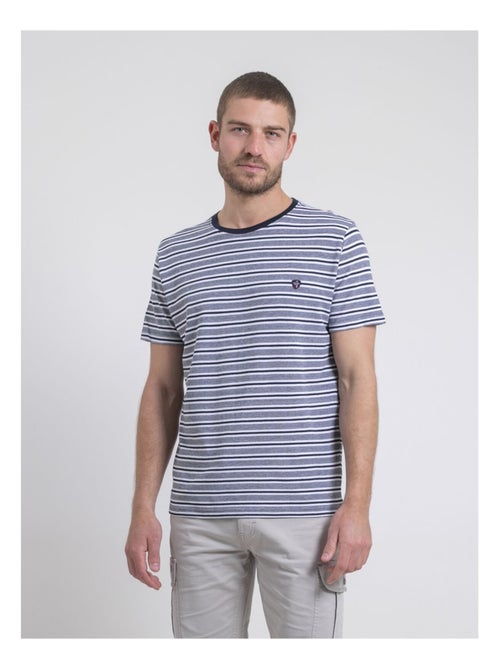 T-shirt col rond rayures NELORENZO - Kiabi