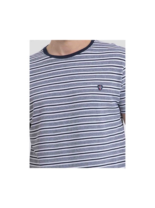 T-shirt col rond rayures NELORENZO - Kiabi