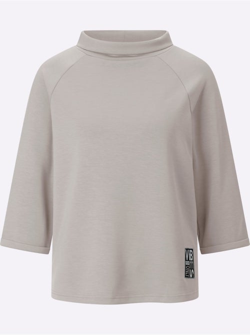 T-shirt col roulé avec motifs brillants et manches 3/4 - taille standard - witt - Kiabi T-shirt col roulé avec motifs brillants et manches 3/4 - taille standard - witt - Kiabi