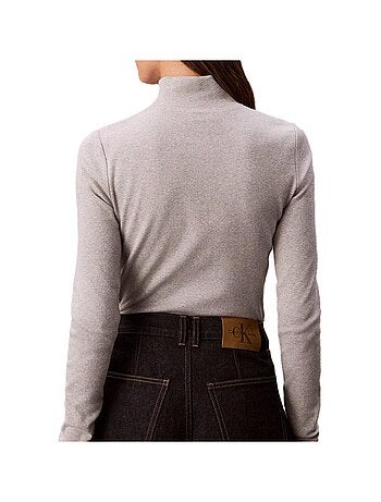 T-Shirt Col Roulé Femme Calvin Klein Jeans Label