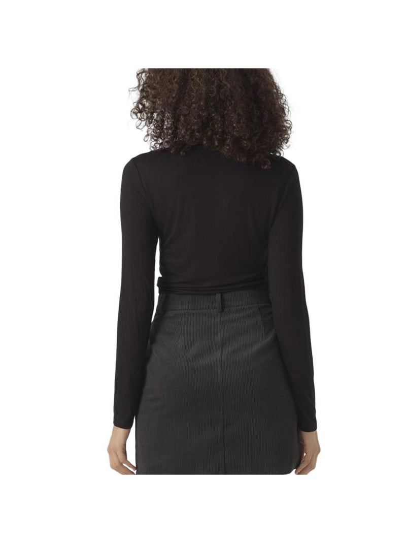 T-Shirt Col Roulé Femme Vero Moda Noir - Kiabi