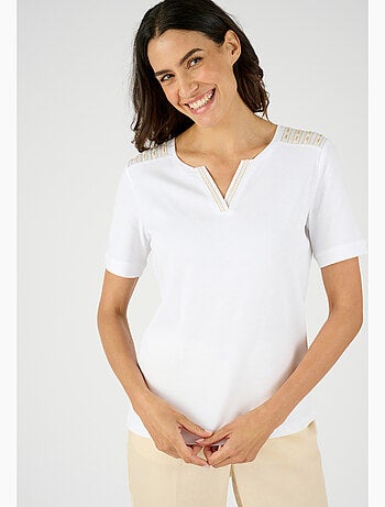 T-shirt col Tunisien - Damart