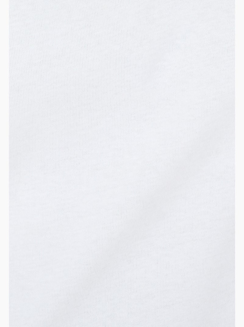 T-shirt col Tunisien - Damart Blanc - Kiabi