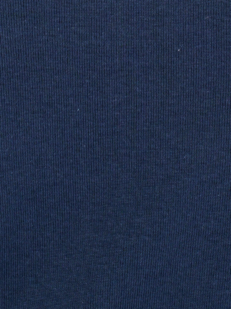 T-shirt col Tunisien - Damart Bleu marine - Kiabi