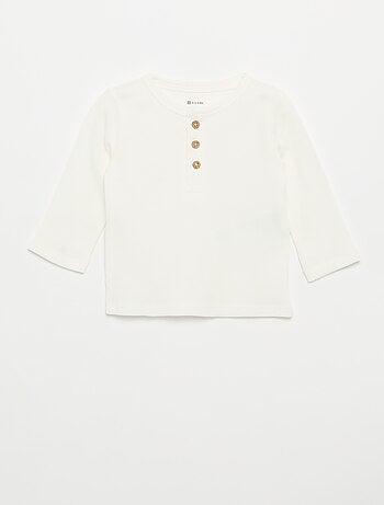 T-shirt col tunisien