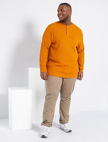 T-shirt col tunisien