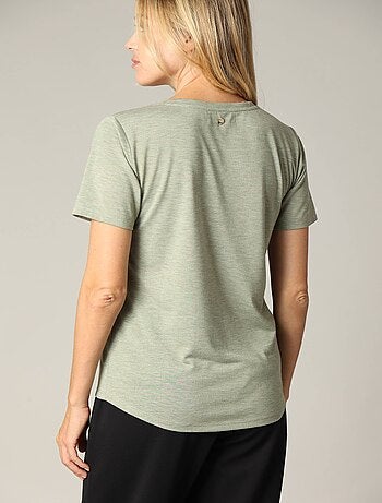 T-shirt col V avec détail coeur 'Deeluxe'