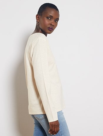 T-shirt col V - Kiabi