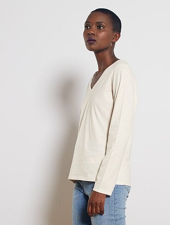 T-shirt col V - Kiabi