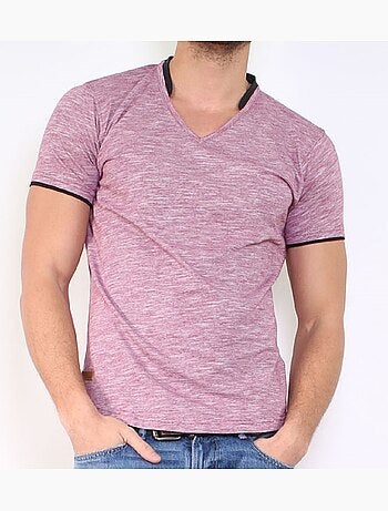 T-shirt Col V