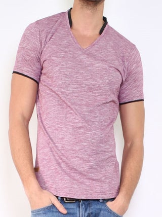 T-shirt Col V