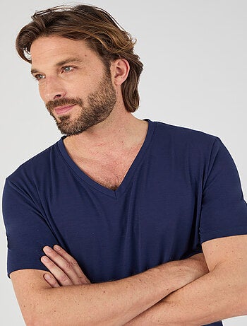 T-shirt col V Climatyl en maille jersey - Damart