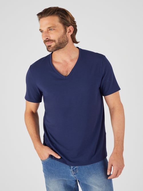 T-shirt col V Climatyl en maille jersey - Damart - Kiabi