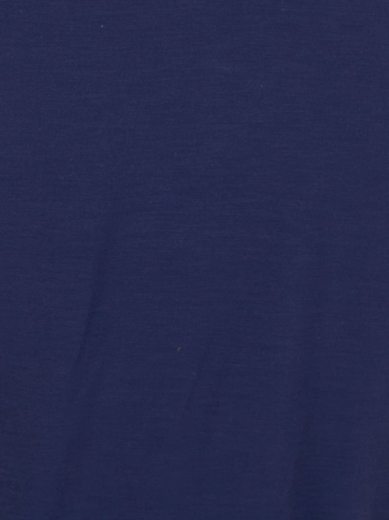 T-shirt col V Climatyl en maille jersey - Damart Bleu marine - Kiabi