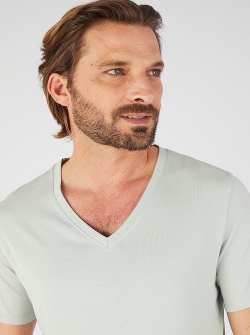 T-shirt col V Climatyl en maille jersey - Damart - Kiabi