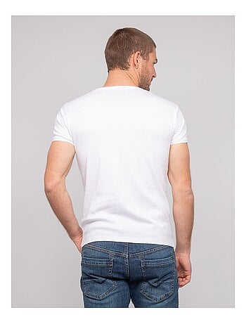 T shirt col V coton WORKO