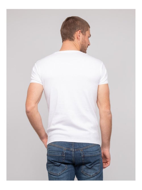 T shirt col V coton WORKO - Kiabi