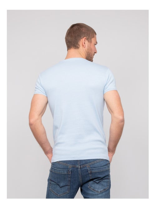 T shirt col V coton WORKO - Kiabi