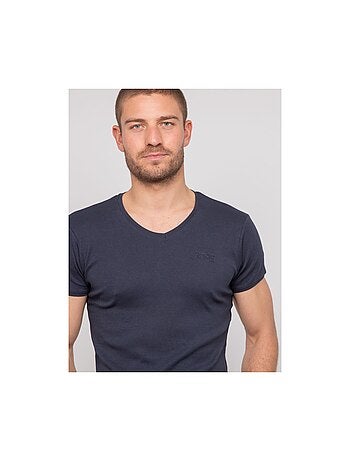 T shirt col V coton WORKO