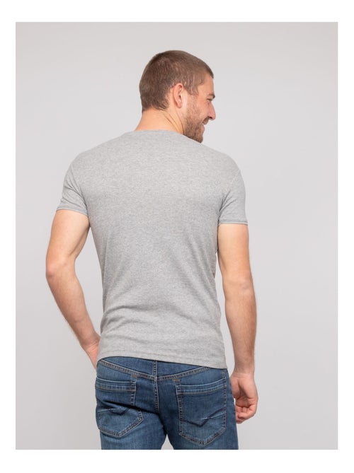 T shirt col V coton WORKO - Kiabi